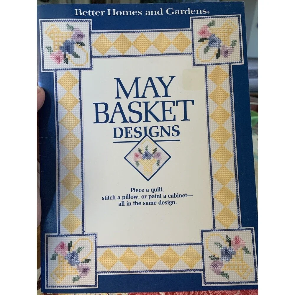 May Basket Designs Many Crafts Applique Quilt Cross Stitch Stencil Paint Pattern